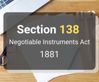 Section 138 Of Negotiable Instruments Act