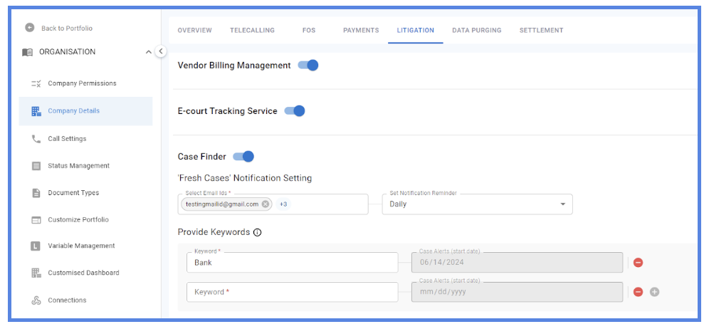 Case Finder: Simplifying Legal Case Management | Credgenics