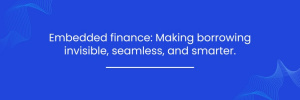 Embedded Finance & Personalized Lending
